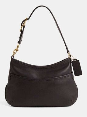 Coach Vintage Legacy West Demi Pouch in black leather with gold hardware